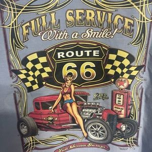 Hotrod pinup throw back button down